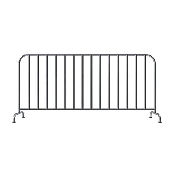 crowd control barricades are made of durable, high-quality materials such as plastic and steel